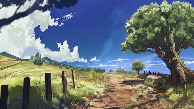 a beautiful nature land scape