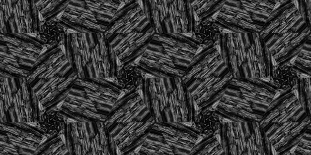 A black and grey pattern with a black background.