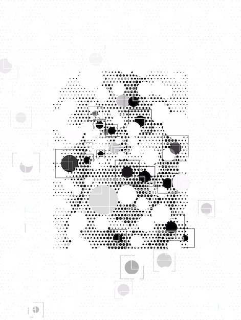 a black and white abstract illustration of a world map