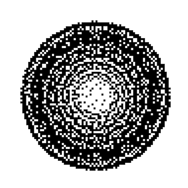 a black and white drawing of a circle with a circle in the middle