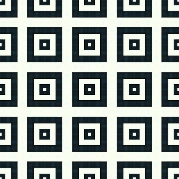 A black and white pattern with squares.