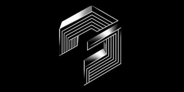 A black and white photo of the letter F suitable for design projects