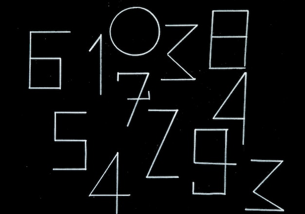 a black board with the number z and z on it