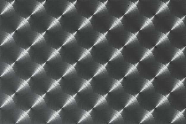 A black leather upholstery with a diamond pattern.