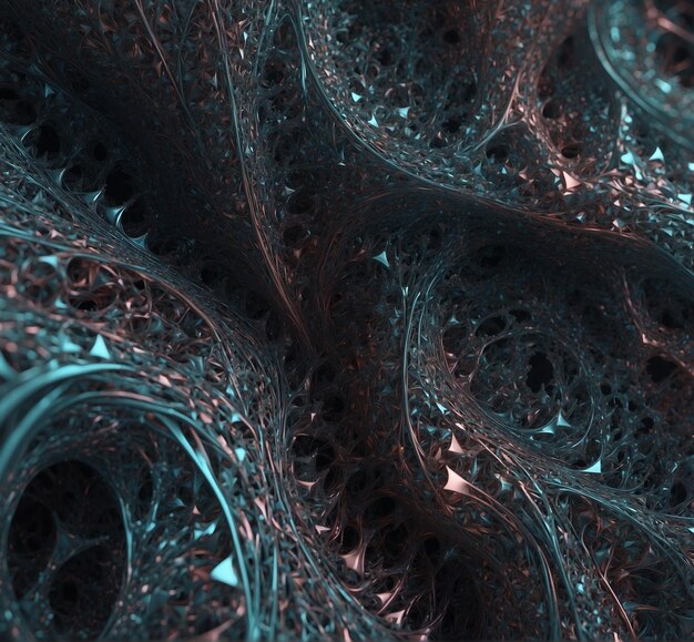 a blue and black abstract design is shown in this image