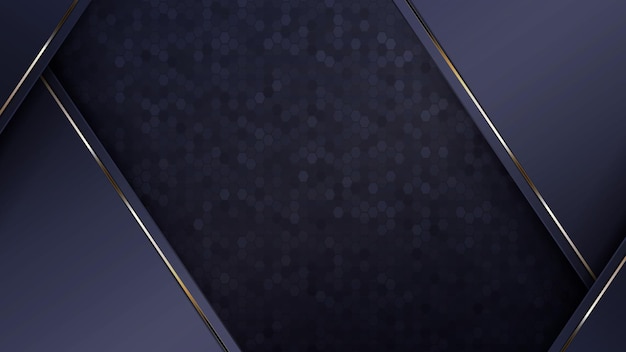 A blue background with a gold border and a black background.