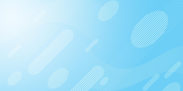 a blue background with circles and a blue sky