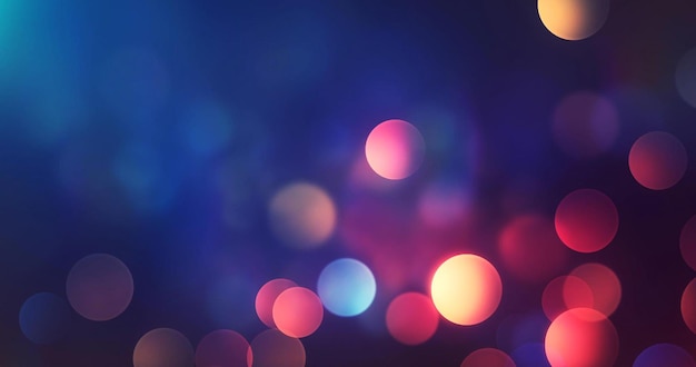 A blue background with lights in the middle