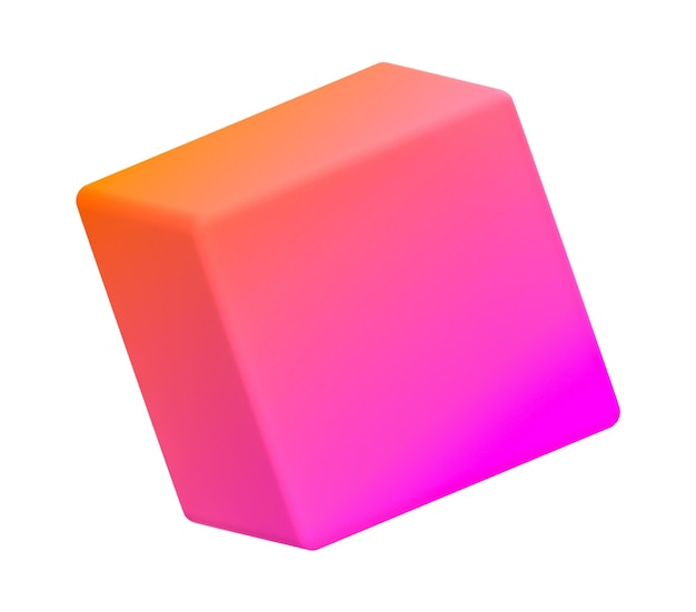 a blue cubic 3D illustration