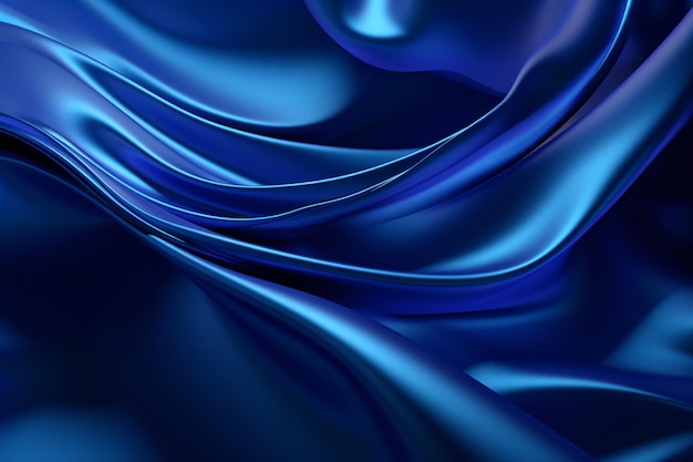 a blue fabric with a wavy pattern