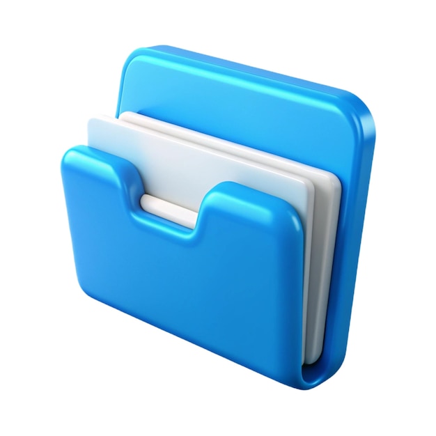 a blue folder with a white lid that says quot the blue folder quot
