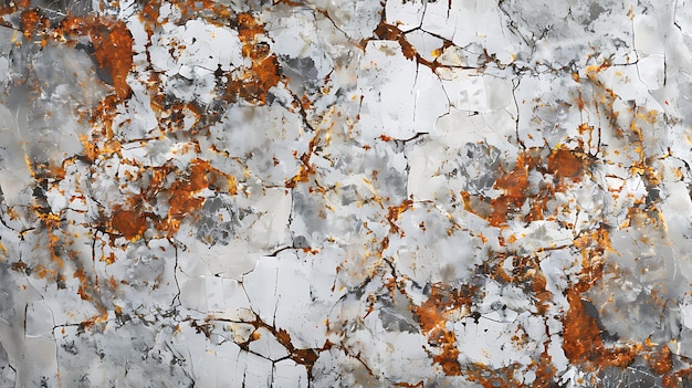 a close up of a marble with a white and gray texture