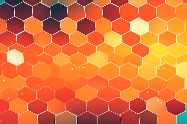 A close up of hexagons