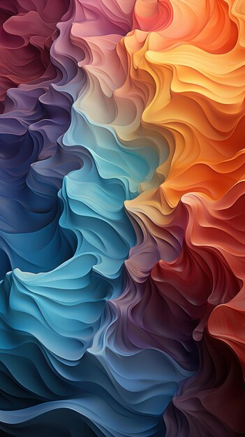 A closeup of a wave in the oceanic vector pattern design Ceated with Generative AI