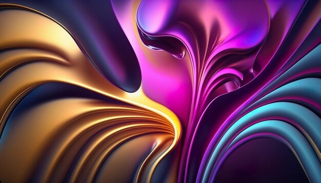 A colorful abstract painting with a colorful background and a white background