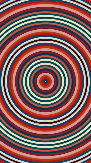 a colorful abstract pattern of circles and a spiral