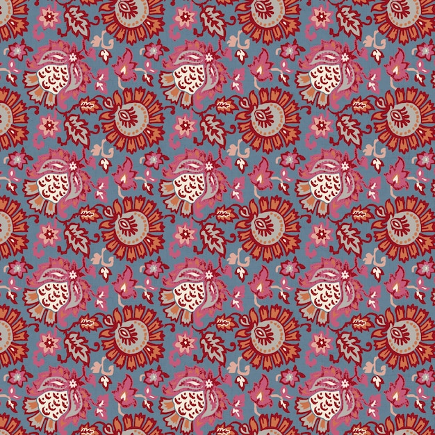 a colorful background with a floral pattern