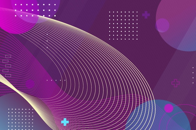 a colorful background with a purple and yellow pattern of circles and the text  the word