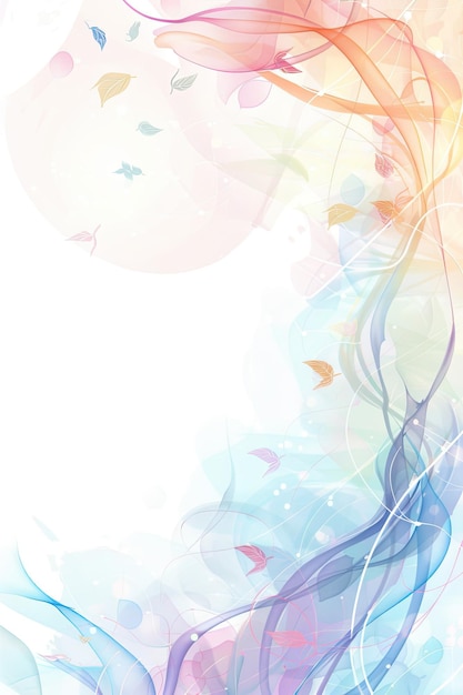 a colorful background with butterflies and a place for text