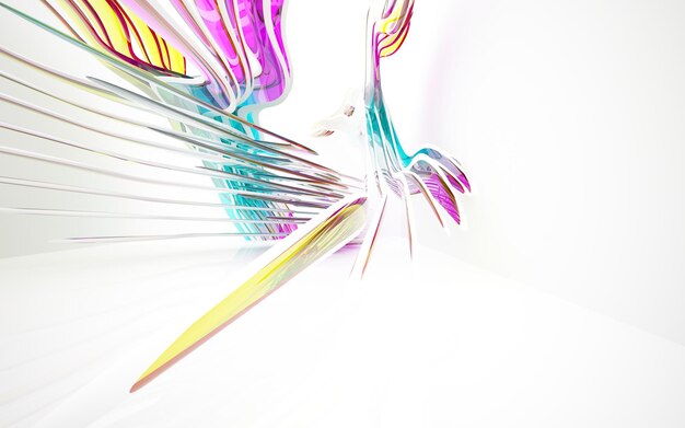 A colorful bird with a long tail is flying in the air.