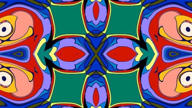 a colorful design in a mosaic of a cross