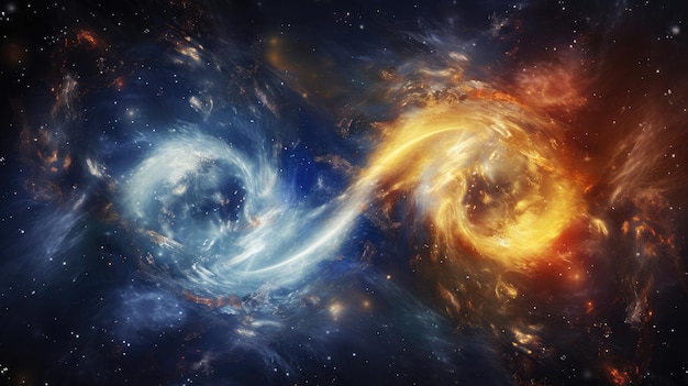 a colorful image of a galaxy with the stars in the background
