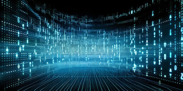 a computer generated image of a digital circuit