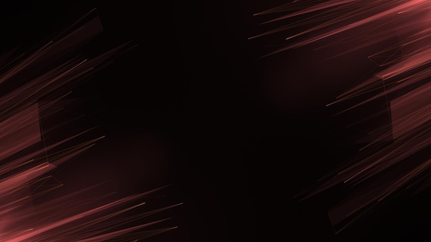a dark background with red lines