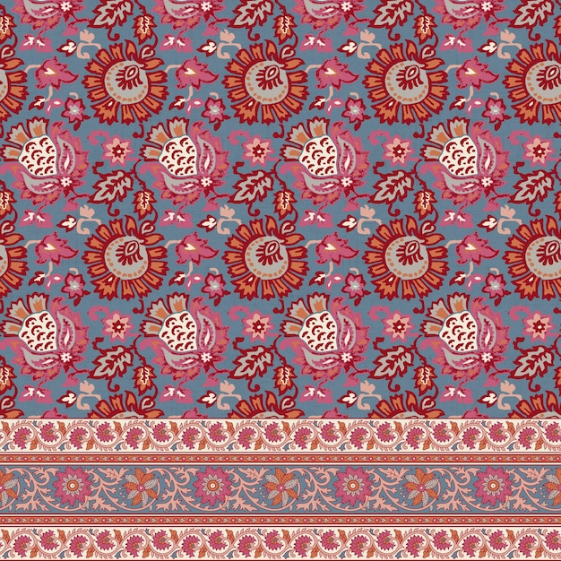 a design with a floral pattern on it