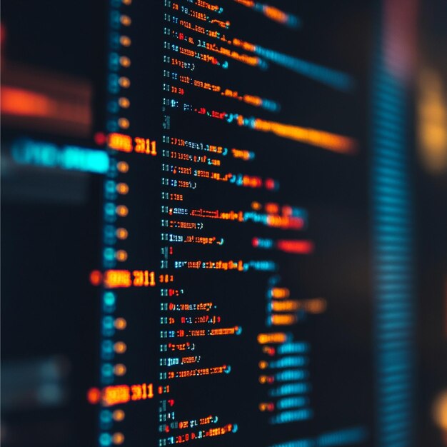 a detailed image of a websites frontend and backend code integration