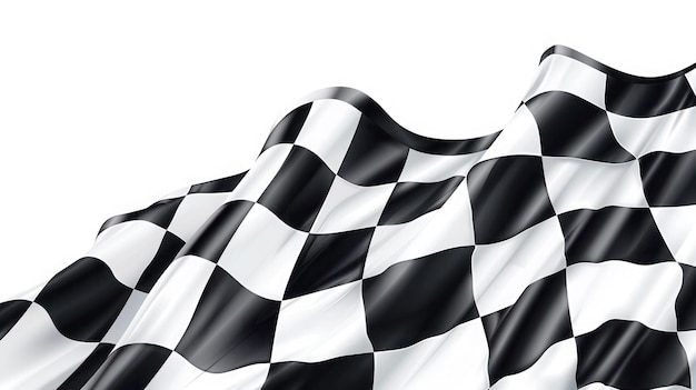 a flag that is black and white