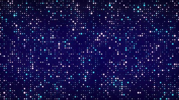 a flow of shimmering musical dots futuristic equalizer concept abstract mesh background 3d rendering