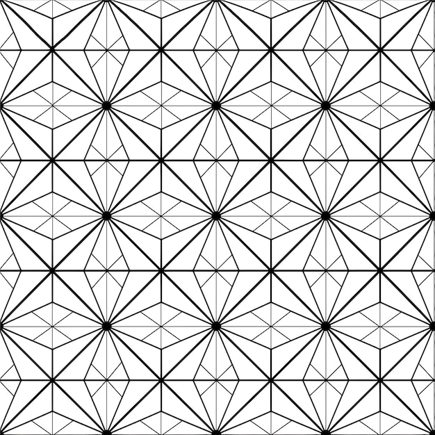a geometric pattern with triangles and a geometrical design