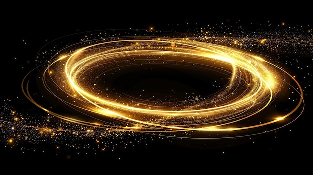 a golden abstract background with a circle of gold