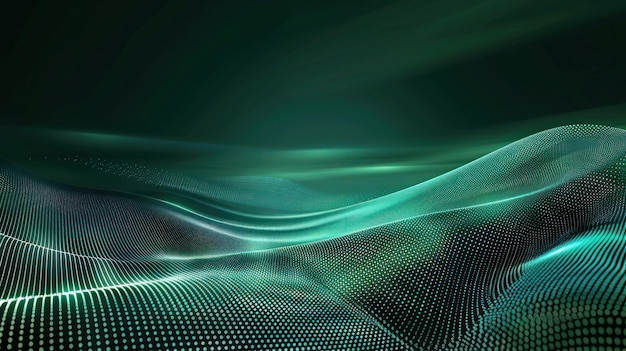 a green background with a green and blue pattern of lines