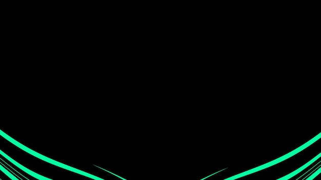 a green light against a black background