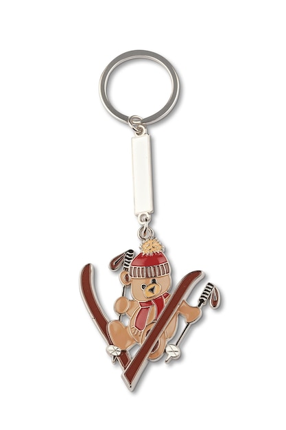 A keychain with a bear on it
