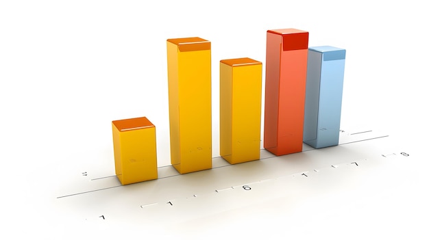 a line of colorful boxes with the word graph on the bottom