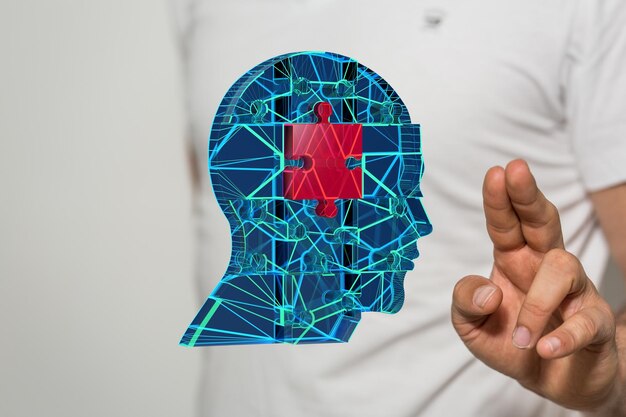 a mind brain power and energy concept