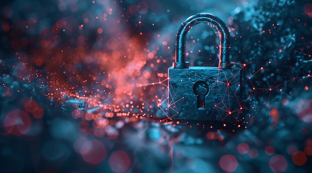 a padlock with the word lock on it