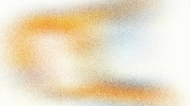 a painting of a blurred orange and yellow background with a blurry orange and white line