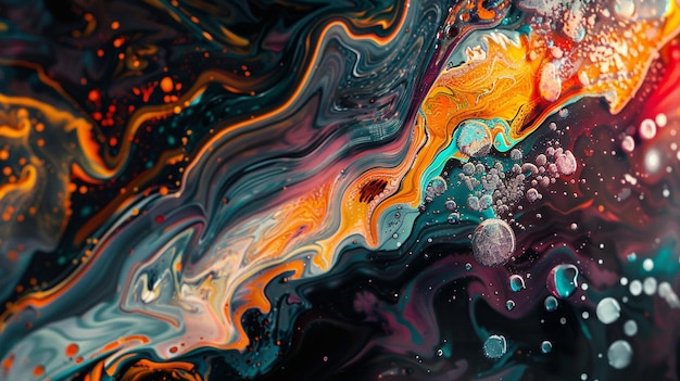 a painting of a man swimming in a body of water
