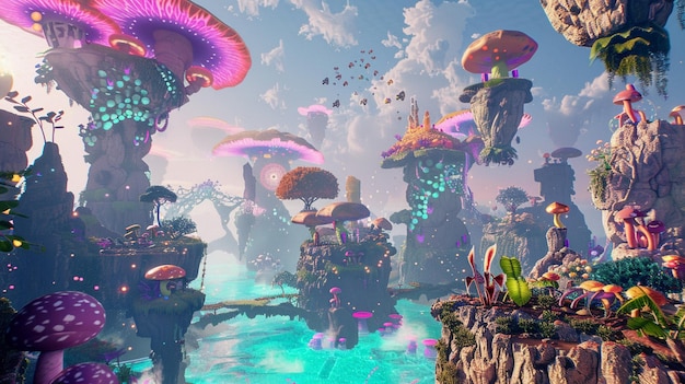a picture of a mermaid with a fish tank and a large group of octopus on the bottom