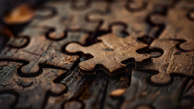 a piece of puzzle that has a piece missing