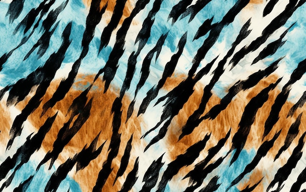 a print of a zebra print with a black and brown pattern