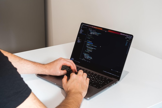 A programmer thinks about how to solve a complex problem