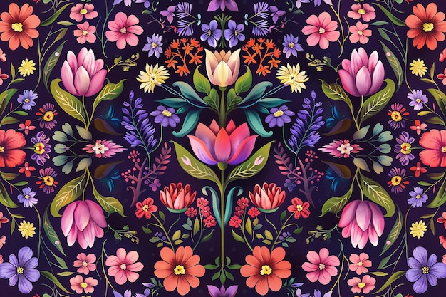 a quilt with flowers and the word spring