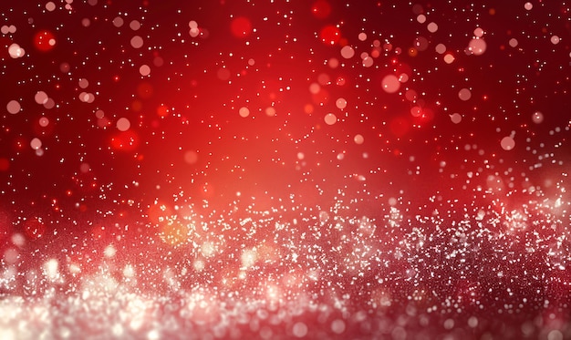 a red background with snowflakes and a red background