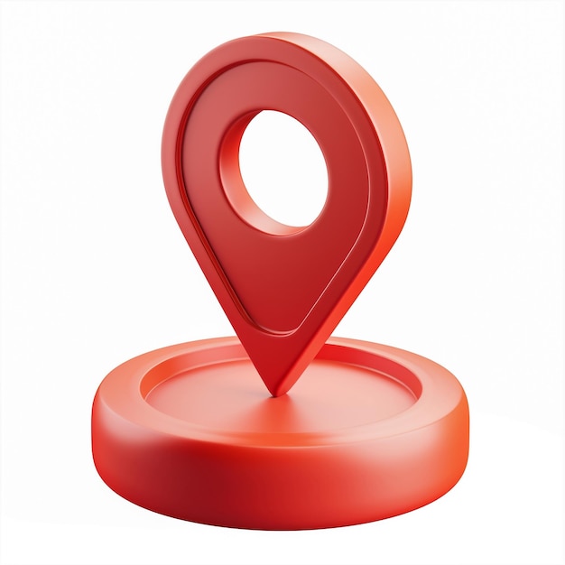 a red plastic object with a red number 1 on it