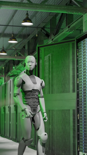 a robot with the number 3 on it